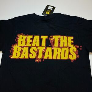New BEAT THE BASTARDS Skull Streetwear T Shirt Sz Mens S Wasp
